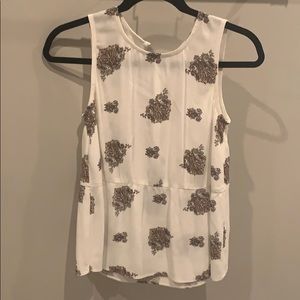 Madewell Peplum Sleeveless Top